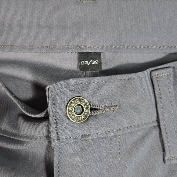 Levis 511 Tech Pants Mens 32x32 Black Stretch Quick Dry UPF 50 A - Picture 3 of 11